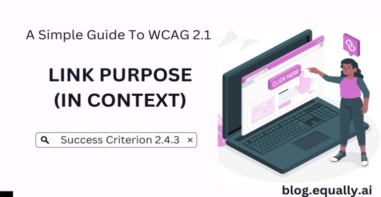 A simple guide to WAG success criterion 2.4.2 (link purpose in context)
